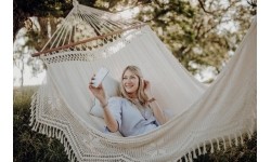 Żakardowy hamak ogrodowy Amazonas Palacio Natura