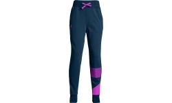 Spodnie dresowe dziewczęce Under Armour Rival Jogger - Techno Teal/Fluo Fuchsia
