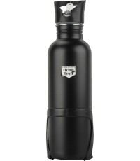 Bidon Fischer // 750 ml, stal nierdzewna (czarny)