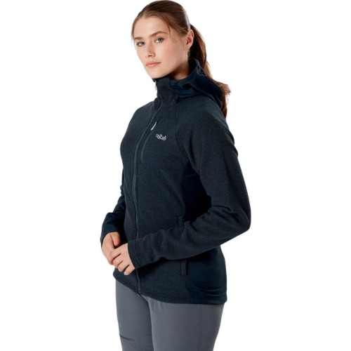 Bluza damska Rab Capacitor Hoody Wmns - Juoda