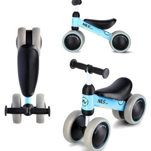 Rowerek biegowy NILS Fun RB002, niebieski