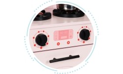 Drewniana kuchnia dla dzieci z piekarnikiem, palnikami i mikrofalówką ECOTOYS