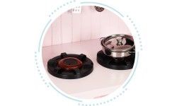 Drewniana kuchnia dla dzieci z piekarnikiem, palnikami i mikrofalówką ECOTOYS