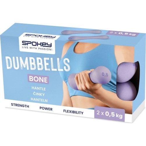 Zestaw hantli neoprenowych Spokey BONE 2x 0,5 kg