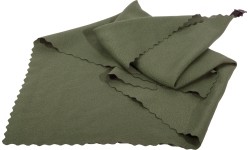 Ręcznik turystyczny w woreczku z karabińczykiem BasicNature Mini - 40x40 cm, zielony