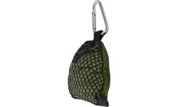 Ręcznik turystyczny w woreczku z karabińczykiem BasicNature Mini - 40x40 cm, zielony