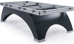 Stół bilardowy, Pool, Rasson Ox, 9 ft., czarny, rozmiar kieszonkowy MATCHROOM, Simonis 760 żółto-zielony