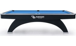 Stół bilardowy, Pool, Rasson Ox, 9 ft., czarny, rozmiar kieszonkowy MATCHROOM, Simonis 760 żółto-zielony