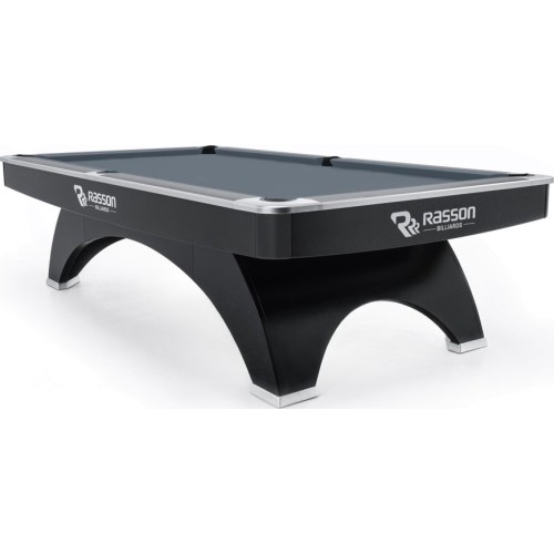 Stół bilardowy Rasson Ox Pool, 9 ft, czarny, rozmiar kieszeni MATCHROOM, Simonis 760 żółto-zielony