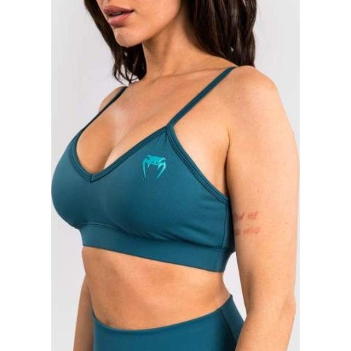Damski biustonosz sportowy Venum x Demi - Azure Blue