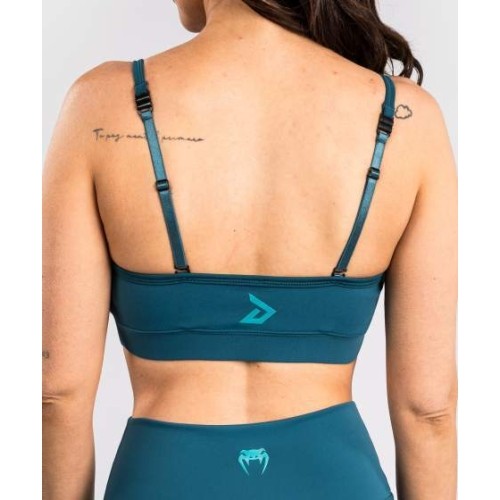 Damski biustonosz sportowy Venum x Demi - Azure Blue