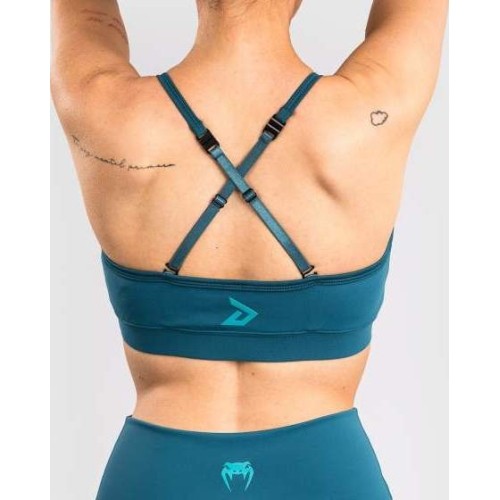 Damski biustonosz sportowy Venum x Demi - Azure Blue
