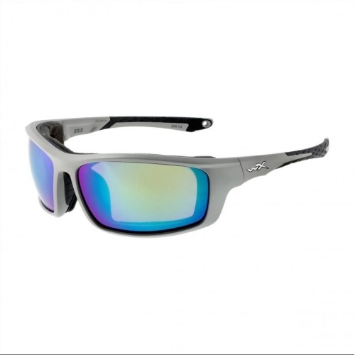 Okulary lustrzane Wiley X Grid Captivate zielone, sh.op