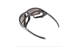 Niebieskie lustrzane okulary Wiley X Boss Captivate, czarne
