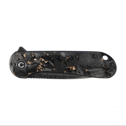 Nóż składany Civivi Elementum C907C-DS1 shredded carbon fiber / golden black