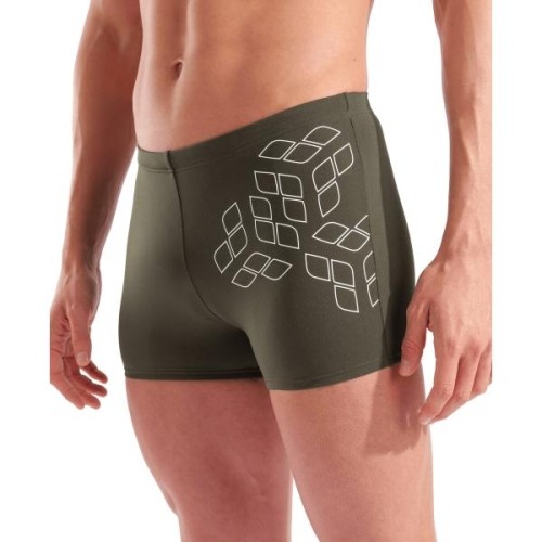 M Kikko Graphic Swim Short Dark Sage-White 100 - 601