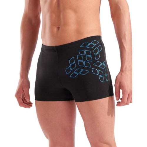M Kikko Graphic Swim Short Black-Turquoise 100 - 508