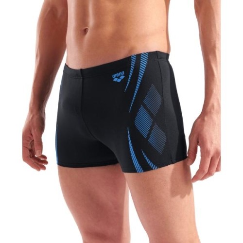 M Poseidonia Swim Short Black-Turquoise 100 - 508