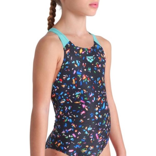 G Confetti Swim Pro Back Black Multi-Water 10-11 - 550