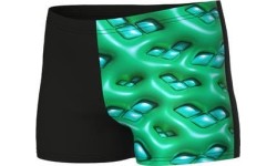 B Foam Swim Short Black-Soft Green Multi 10-11 - 560