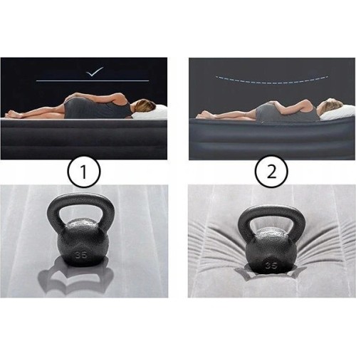 Dmuchany materac turystyczny dwuosobowy Intex 64108