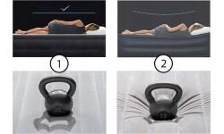 Dmuchany materac turystyczny dwuosobowy Intex 64108