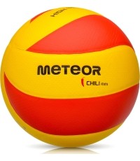 Piłka do siatkówki Meteor - Żółty/czerwony