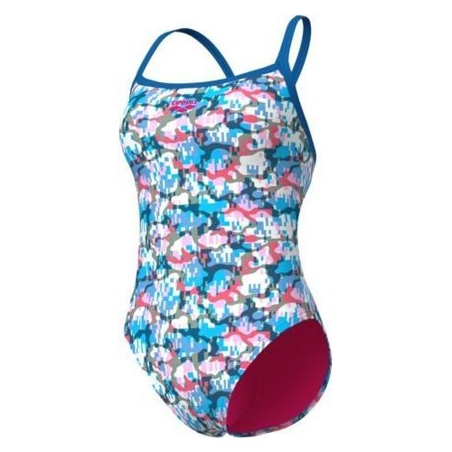 Strój kąpielowy W Arena Multi Camo Challenge Back Blue River 32 - 810