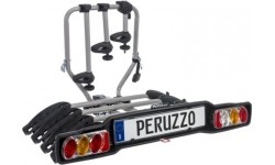 Autobagažinė Peruzzo Siena // 4 dviračiam, ant kablio, atlenkiama (plienas)