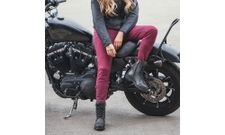 Damskie legginsy motocyklowe Oxford Super 2.0 Bordeaux