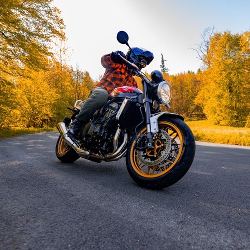 Koszulka motocyklowa BOS Lumberjack - Impact Red