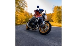 Koszulka motocyklowa BOS Lumberjack - Impact Red