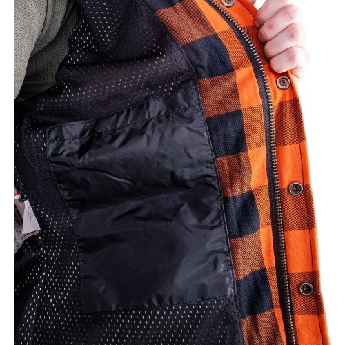 Koszulka motocyklowa BOS Lumberjack - Impact Red