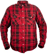 Koszulka motocyklowa BOS Lumberjack - Impact Red