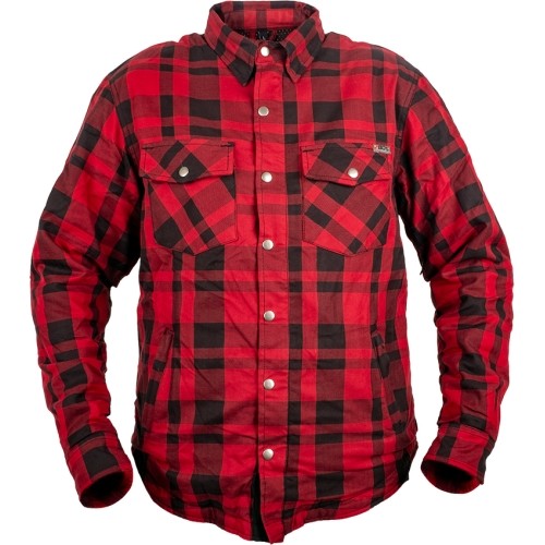 Koszulka motocyklowa BOS Lumberjack - Impact Red