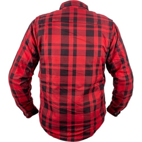 Koszulka motocyklowa BOS Lumberjack - Impact Red