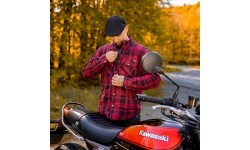 Koszulka motocyklowa BOS Lumberjack - Impact Red
