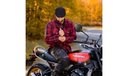 Koszulka motocyklowa BOS Lumberjack - Impact Red