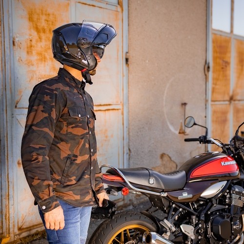 Koszulka motocyklowa BOS Lumberjack - Impact Red