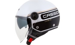 Kask motocyklowy Cassida Handy Plus Linear Pearl White/Black/Gold
