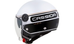 Kask motocyklowy Cassida Handy Plus Linear Pearl White/Black/Gold