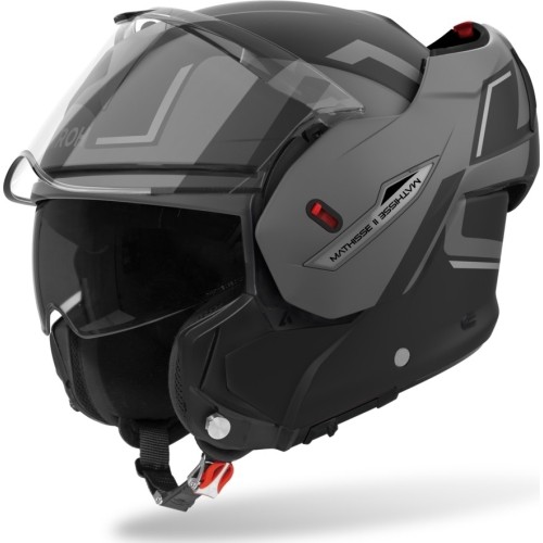 Kask motocyklowy szczękowy AIROH MATHISSE 2 Genius P/J matowy szary