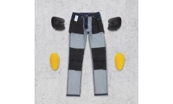 Męskie jeansy motocyklowe Oxford Original Approved CE Regular Fit czarne