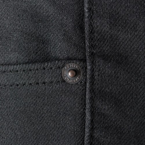 Męskie jeansy motocyklowe Oxford Original Approved CE Regular Fit czarne
