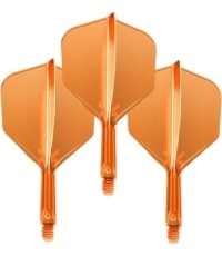 Piórka do rzutek Target K-Flex Neon nr 6 Medium – 3 szt. - Fluo pomarańczowy