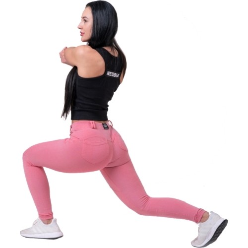 Legginsy damskie Nebbia Dreamy Edition Bubble Butt 537 - Powder Pink