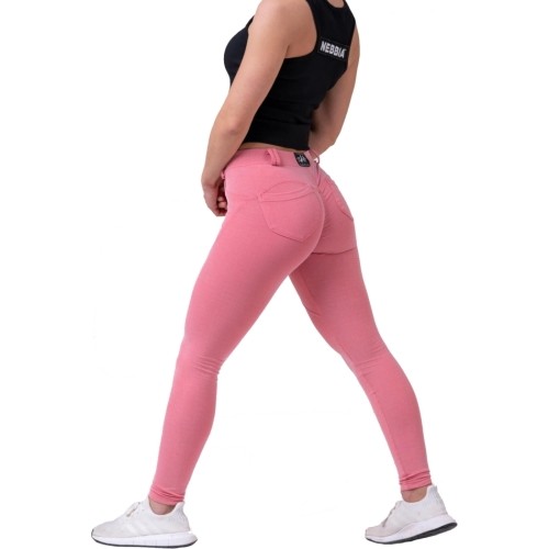Legginsy damskie Nebbia Dreamy Edition Bubble Butt 537 - Powder Pink