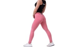 Legginsy damskie Nebbia Dreamy Edition Bubble Butt 537 - Powder Pink