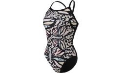 W Arena Butterflies Swimsuit Light Drop Black-Black Mul 34 - 550