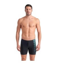 M Kikko V Swim Mid Jammer Graphic Black-Water 100 - 508